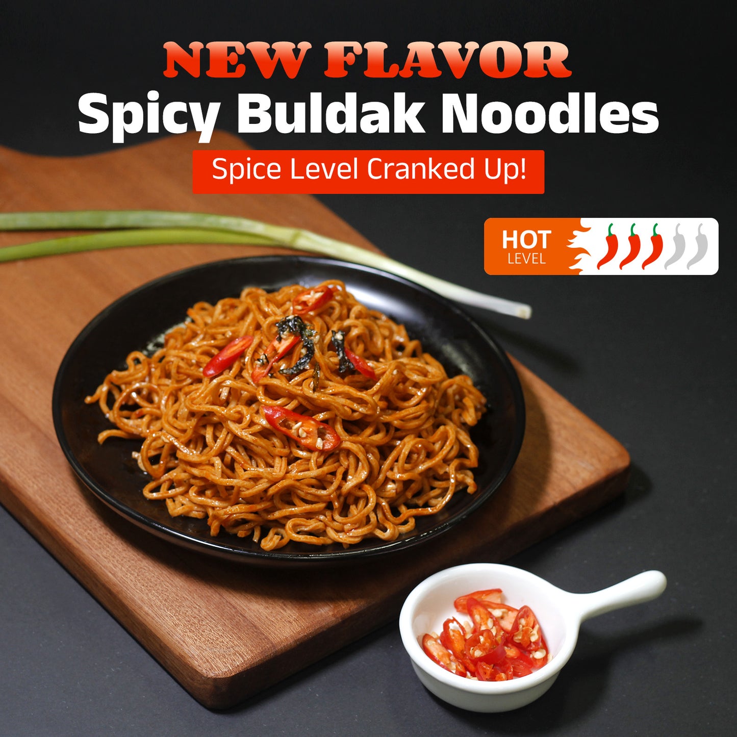 Healspot High Protein Spicy Buldak Noodles, Dry Tossed Ramen, 33g Plant-Based Protein, Low Fat, Low Carb, Non GMO, Keto Friendly & Plant Based (6 packs)