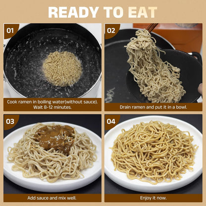 HealSpot High Protein Instant Ramen, 6 Packs of Sesame Sauce Flavor