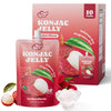 Konjac Jelly, Infused with Collagen Drink, Lychee Flavor (10 Packs)