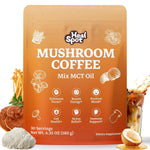 HealSpot Mushroom Coffee with 13 Functional Mushrooms, MCT Oil & B Vitamins – Arabica Instant Coffee, Low Caffeine, Keto Friendly