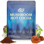 HealSpot Mushroom Cocoa Sleep Drink – Reishi, Melatonin & L-Theanine, Caffeine-Free Hot Cocoa with Adaptogens, Dairy-Free & No Added Sugar