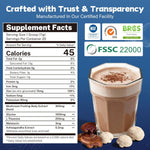 HealSpot Mushroom Cocoa Sleep Drink – Reishi, Melatonin & L-Theanine, Caffeine-Free Hot Cocoa with Adaptogens, Dairy-Free & No Added Sugar