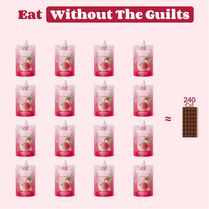 HealSpot Konjac Jelly, Infused with Collagen Drink, Peach Flavor (10 Packs)