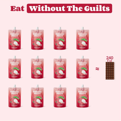 HealSpot Konjac Jelly, Infused with Collagen Drink, Lychee Flavor (10 Packs)