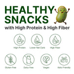 HealSpot Crispy Roasted Edamame Snacks – 11g Plant-Based Protein, Low Carb & High Fiber Crunchy Snack Variety Pack