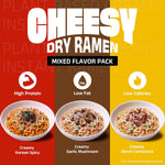HealSpot High Protein Creamy Ramen | Cheese Variety Pack, 3 Flavors | 34g Plant-Based Protein, 4.5g Fat, Vegan Instant Noodles - Photo 3