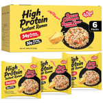 HealSpot High Protein Creamy Ramen | Smoky Bacon | 34g Plant-Based Protein, 4.5g Fat, Vegan Instant Noodles