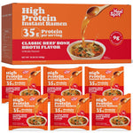 HealSpot High Protein Instant Ramen | Classic Beef Bone Broth | 35g Plant Protein, 9g Veggies, Keto Friendly
