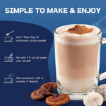 HealSpot Mushroom Cocoa Sleep Drink – Reishi, Melatonin & L-Theanine, Caffeine-Free Hot Cocoa with Adaptogens, Dairy-Free & No Added Sugar