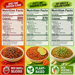 HealSpot High Protein Instant Ramen Dry Style | 3-Flavor Variety Pack | 33-34g Plant Protein, Low Fat, Non-GMO - Photo 2