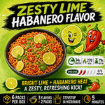HealSpot High Protein Instant Ramen Dry Style | Zesty Lime Habanero | 34g Plant Protein, Low Fat, Non-GMO - Photo 5