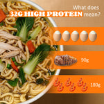 HealSpot High Protein Instant Ramen 6 Cups Non Fried Ramen Broth (Golden-Chicken,Smoky-Beef,Classic-Pork)