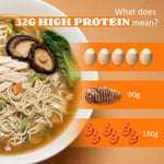 HealSpot High Protein Instant Ramen, 6 Pack Non-Fried Ramen Broth(Golden-Chicken)
