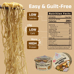 High Protein Sesame Ramen Cups | 31g Plant-Based Protein, Non-Fried Low Carb Instant Noodles, Vegan & Keto Friendly