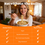 HealSpot High Protein Instant Ramen, 6 Pack Non-Fried Ramen Broth(Golden-Chicken)