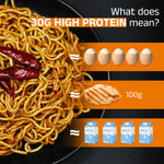 HealSpot High Protein Hot Pot Ramen | 31g Plant-Based Protein Dry Mixed Noodles | Non-Fried Instant Ramen
