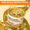 High Protein Instant Ramen, 6 Cups Non Fried Ramen Broth(Golden-Chicken)