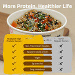 High Protein Sesame Ramen Cups | 31g Plant-Based Protein, Non-Fried Low Carb Instant Noodles, Vegan & Keto Friendly