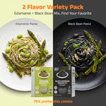 High Protein Edamame Pasta & Black Soybean Spaghetti | Gluten-Free Vegan Pasta (4 Pack x 10.58 oz)
