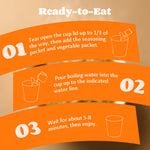 HealSpot High Protein Instant Ramen 6 Cups Non Fried Ramen Broth (Golden-Chicken,Smoky-Beef,Classic-Pork)