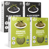 High Protein Edamame Pasta & Black Soybean Spaghetti | Gluten-Free Vegan Pasta (4 Pack x 10.58 oz)