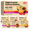 High Protein Instant Ramen 6 Pack (Golden-Chicken,Smoky-Beef,Classic-Pork)