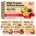 HealSpot High Protein Instant Ramen Variety Pack | Golden Chicken, Smoky Beef & Classic Pork Flavors | 32g Plant-Based Protein, Non-Fried Low Carb Noodles