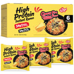 HealSpot High Protein Creamy Ramen | Korean Fire Chicken | 34g Plant-Based Protein, 4.5g Fat, Vegan Instant Noodles