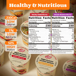HealSpot High Protein Instant Ramen 6 Cups Non Fried Ramen Broth (Golden-Chicken,Smoky-Beef,Classic-Pork)