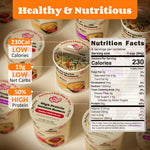 HealSpot High Protein Golden Chicken Ramen Cups | 6 Cups with 32g Plant-Based Protein | Non-Fried Instant Ramen
